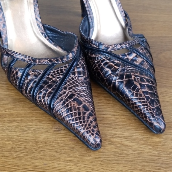 Carlos Santana Retro bronze snake skin size 8 - Picture 4 of 8